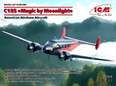 Beech C18S Magic by Moonlight American Airshow Aircraft 1:48