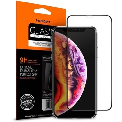 Szkło Hartowane Spigen Glass Fc do Iphone Xs Max Black