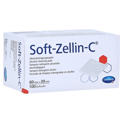 Soft Zellin gaziki z alk do dezynfekcji 100 szt