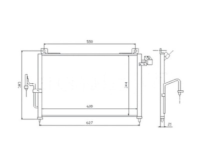 Радіатор кондиціонера mazda premacy 06.99- фото №1