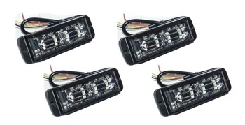 Лампа 4 led попереджувальна stroboskopowa 4szt. фото №1