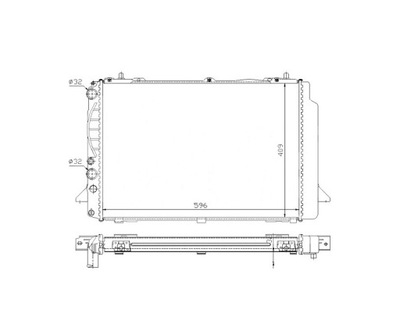 RADUADOR AUDI 80 B4 09.91- 8A0121251E NUEVO  