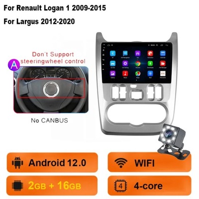 NAVEGACIÓN GPS ANDROID RADIO DE AUTOMÓVIL CARPLAY PARA RENAULT LOGAN 1 SANDERO 09-15  