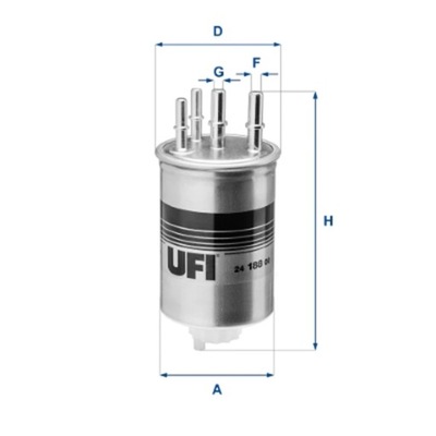 FILTRO COMBUSTIBLES UFI 24.188.00  