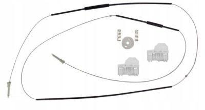 Audi a4 b5 набір кронштейн ролик троси скло лівий фото №1