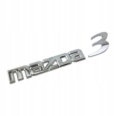 EMBLEMA INSIGNIA MAZDA 3-SREBRNY  