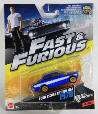 Mattel Fast & Furious Ford Escort RS1600 MK1 1970