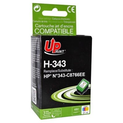 UPrint kompatybilny ink / tusz z C8766EE, HP 343, color, 480s, 21ml, H-343C