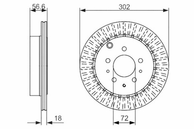 BOSCH DISCOS DE FRENADO 2SZT. PARTE TRASERA MAZDA CX-7 2.3 2.5 10.07-03.13  