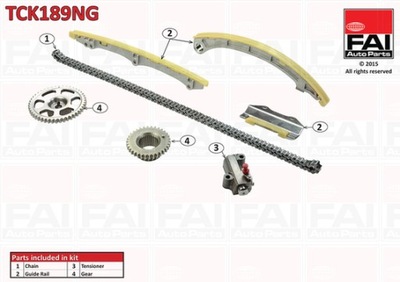 FAI AUTOPARTS TCK189NG JUEGO CADENA DISTRIBUCIÓN  