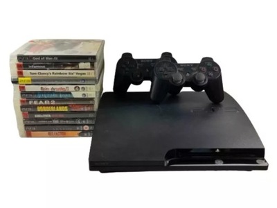 KONSOLA PLAYSTATION 3 320 GB 2 PADY + 12 GIER