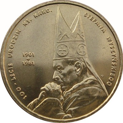2001 - 2 zł złote Kardynał Wyszyński [22]