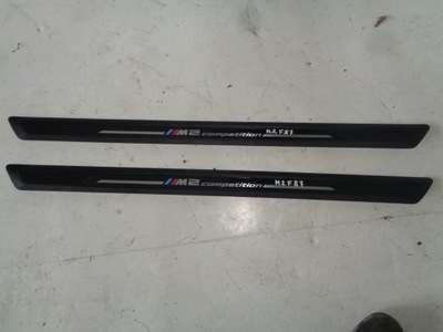 Накладки na пороги декори bmw m2 f87 competition фото №1