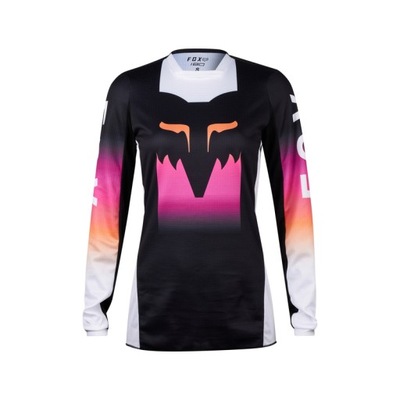 BLUZA MOTOCICLETA DAMSKA CROSS ENDURO FOX LADY 180 FLORA BLACK PINK L  