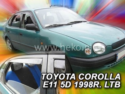 DEFLECTORES HEKO TOYOTA COROLLA E11 1997-2001 LTB 4 PIEZAS  