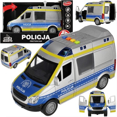 MOJE MIASTO POLICJA RADIOWÓZ VAN DŹWIĘKI ŚWIATŁO