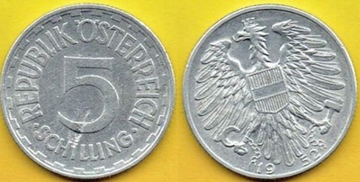 Austria 5 Schilling 1952 r.