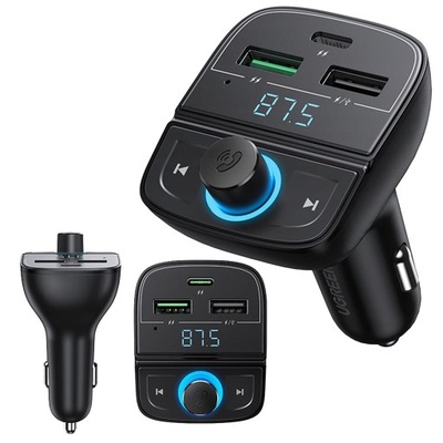 UGREEN TRANSMISOR BLUETOOTH DISPOSITIVO DE CARGA DE AUTOMÓVIL MP3 3XUSB TF MICRO SD  