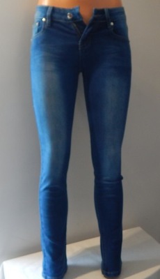 GOUSE spodnie damkie jeans skinny 34/XS