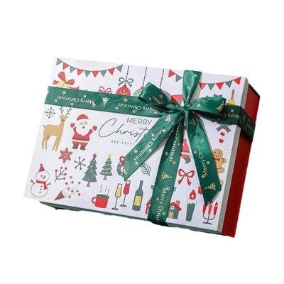 PREZENTY XMAS ŚWIĄTECZNE ZAOPATRZENIE GOODIE PUDEŁKA PAPIEROWE POJEMNIK