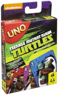 GRA UNO KARTY TURTLES żółwie ninja MATTEL