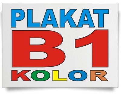 Plakat plakaty wydruk B1 100x70cm