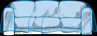 Pokrowiec na Kanapę 3-os lub Komodę Folia Ochronna