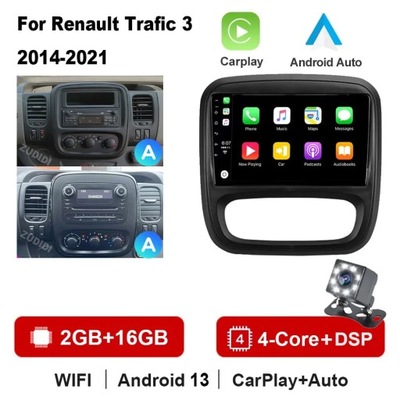 NAWIGATOR GPS PARA RENAULT TRAFIC 3 2014-2021 PARA OPLA VIVARO B 2014-2018  