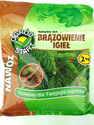 Nawóz do Iglaków 2kg Brązowienie Igieł Świerk Tuja