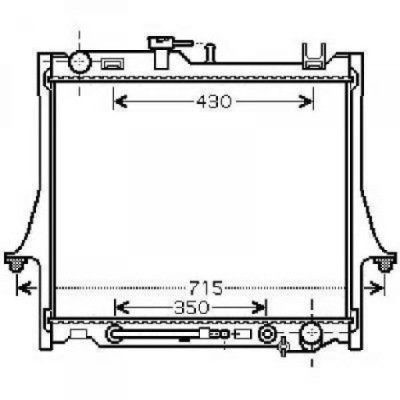 Радиатор isuzu d-max 8dh 05.2002- фото №1
