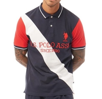 U.S. POLO ASSN. T-Shirt Polo męski granat TUSP08 M