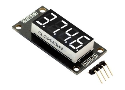 Wyświetlacz 4 Cyfrowy LED TM1637 Arduino 7Seg. R7