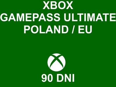 Xbox Game Pass Ultimate 90 DNI / 3 MIESIĄCE (3 x 30 dni) KOD