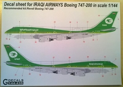KALKA - IRAQI AIRWAYS - BOEING 747-200