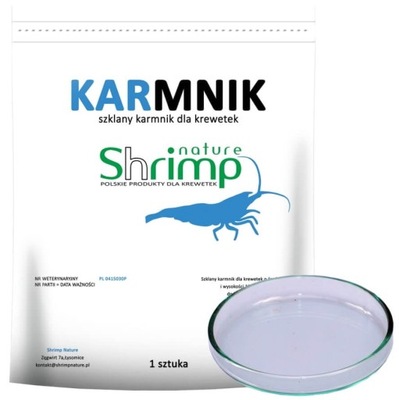 Shrimp Nature Szklany karmnik dla krewetek