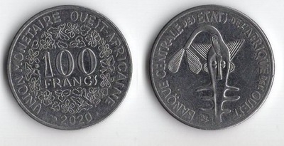 UNIA AFRYKI ZACHODNIEJ 2020 100 FRANCS