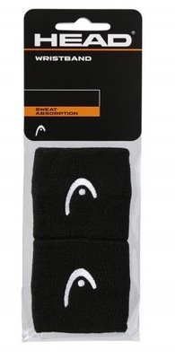 Frotki na rękę Head Wristband 2,5" Black 2szt