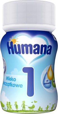 HUMANA 1 MLEKO POCZĄTKOWE OD URODZENIA W PŁYNIE - BUTELECZKA 90ML