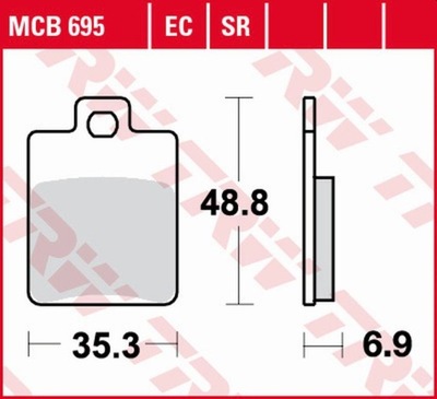 TRW ZF КОЛОДКИ ГАЛЬМІВНІ CPI GTR 50/200 03- GTR 125