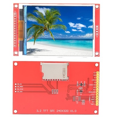 Wyświetlacz TFT Arduino 3,2" SPI ILI9341 SD Dotykowy Zgodny Z Arduino