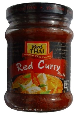 Czerwona pasta curry, tajskie curry 227g Real Thai