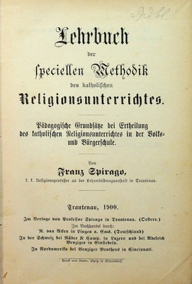 Lehrbuch der speciellen Methodik des