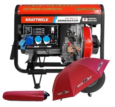 AGREGAT GENERATOR PRĄDOTWÓRCZY 7,8 KW DIESEL 230 V