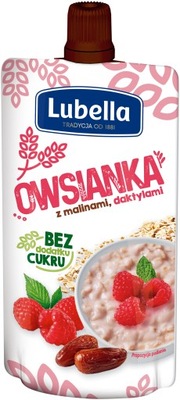 Lubella Mus Owsianka z Malinami Daktylami 100g