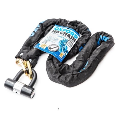 OXFORD ŁAŃCUCH Z ZAPIĘCIEM ANTYKRADZIEŻOWY HD 1,5m