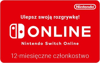 Nintendo Switch Online | 12 miesięcy | Kod