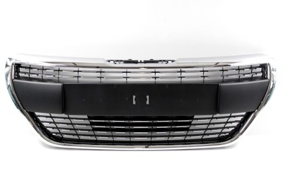 Решётка радиатора радиатора решётка радиатора peugeot 208 lift 15-18 allure + рамка хром фото №1