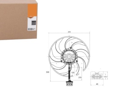 Nrf 47373 вентилятор, охлаждение двигателя фото №1