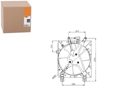 Nrf47044 вентилятор радиатора honda civic 01-05 фото №1