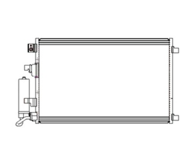 RADIATOR AIR CONDITIONER NISSAN QASHQAI 10- NEW CONDITION  